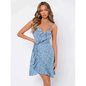 SHEIN  | BUSTY RUFFLE FLORAL CAMI DRESS